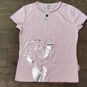 NWT- Disney Pink T-Shirt with Silver Tigger Design